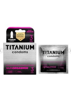 Condones titanium multiorgasmos x3