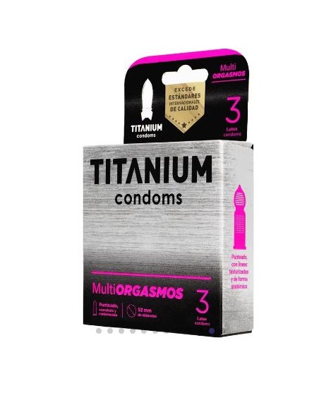 Condones titanium multiorgasmos x3