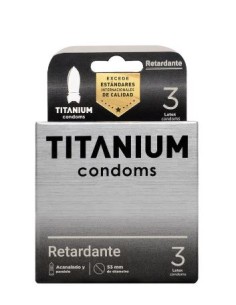 Condones titanium retardante x3