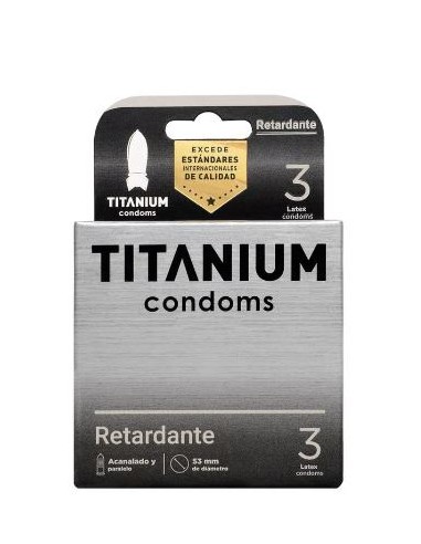 Condones titanium retardante x3