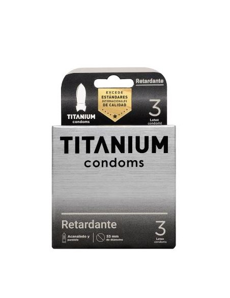 Condones titanium retardante x3