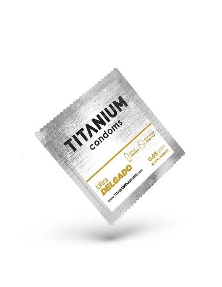 Condones titanium ultra delgado x 3