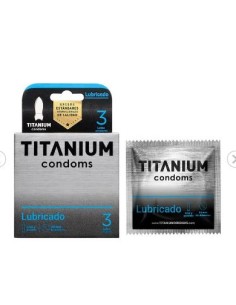 Condones titanium lubricado x3