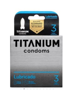 Condones titanium lubricado x3 2
